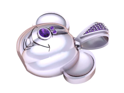 Mickey Pumpkin Pendant 3D Printable Model 3D Print Model