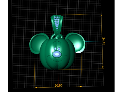 Mickey Pumpkin hanger 3D afdrukbaar model 3D printmodel