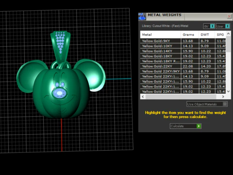 Mickey Pumpkin Pendant 3D Printable Model 3D Print Model