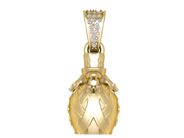 Şişe Canavarı Kolye 3D Yazdırılabilir Model 3D Baskı Modeli .c4d .max .obj .3ds .fbx .stl .blend 