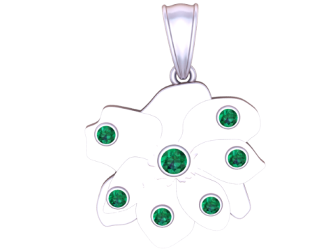 Altın Yaprak Kolye 3D Yazdırılabilir Model 3D Baskı Modeli