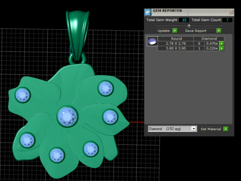 Golden Leaf Pendant 3D Printable Model 3D Print Model
