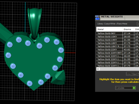 Broken Heart Pendant 3D Printable Model 3D Print Model