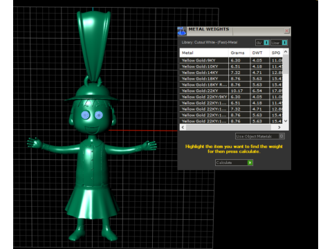 黄金の少女像ペンダント 3D 印刷可能モード 3Dプリントモデル