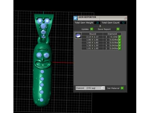 Golden Tung Tung Sahur Pendant 3D Printable Model 3D Print Model