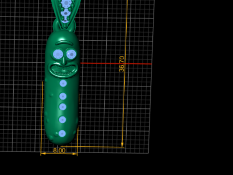 Golden Tung Tung Sahur Pendant 3D Printable Model 3D Print Model