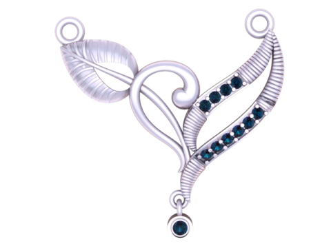 Золотий кулон Mangalsutra 3D модель для друку 3D Принт Модель