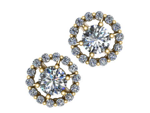 3D-модель для друку діамантових сережок 3D Принт Модель