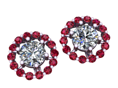 3D-модель для друку діамантових сережок 3D Принт Модель