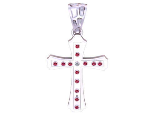 Gold Cross Pendant 3D Printable Model 3D Print Model