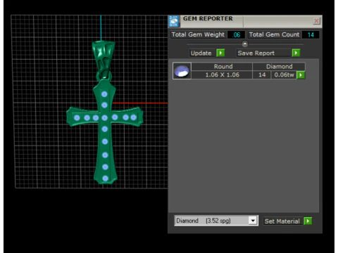 Gold Cross Pendant 3D Printable Model 3D Print Model