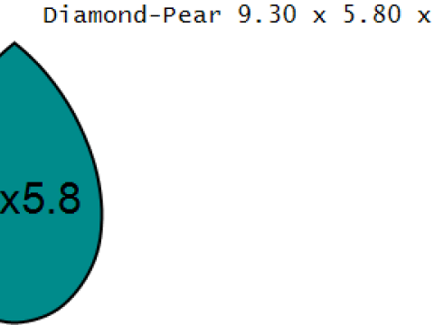 Modèle imprimable en 3D de pendentif diamant en forme de poire Modèles 3D en vedette