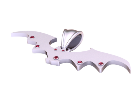 Altın Yarasa Kolye 3D Yazdırılabilir Model 3D Baskı Modeli