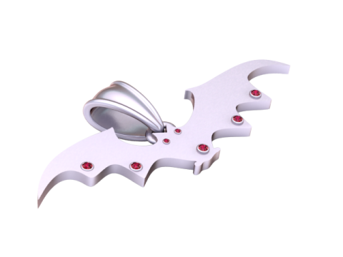 Altın Yarasa Kolye 3D Yazdırılabilir Model 3D Baskı Modeli