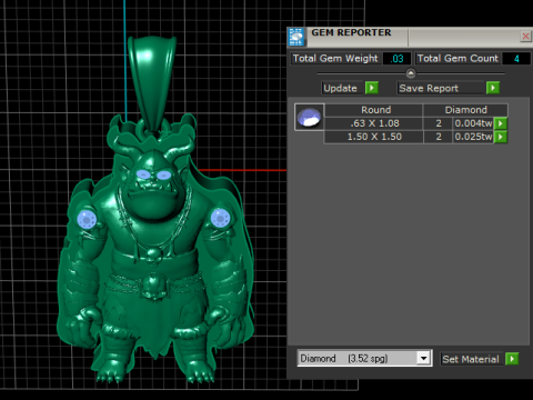 ゴールデンデビルペンダント3D印刷可能モデル 3Dプリントモデル