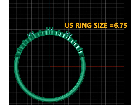 Golden Crown Pattern Ring 3D Printable Model 3D Print Model