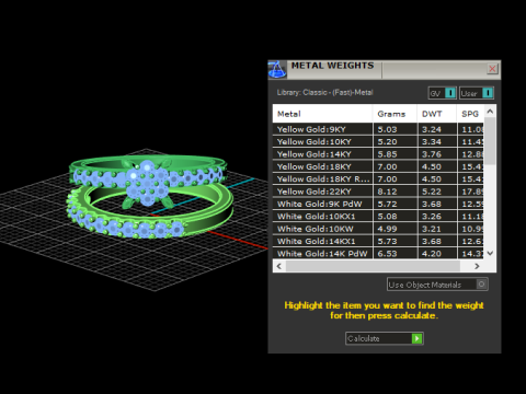 Set Cincin Kawin Berlian Model Cetak 3D Model Cetak 3D