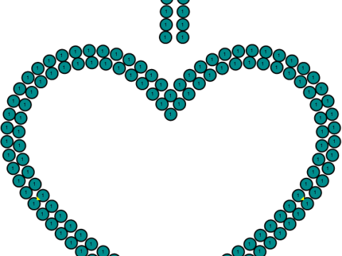 钻石心形吊坠 3D 打印模型 3D 打印模型