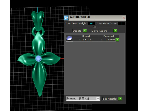 Marquise-Shaped Gold Cross Pendant 3D Printable Model 3D Print Model