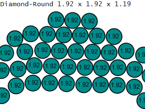 Kubieke zirkoon Pav auto charme 3D printbaar model 3D printmodel