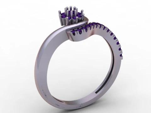 Diamond Ring 3D Printable Model 3D Print Model