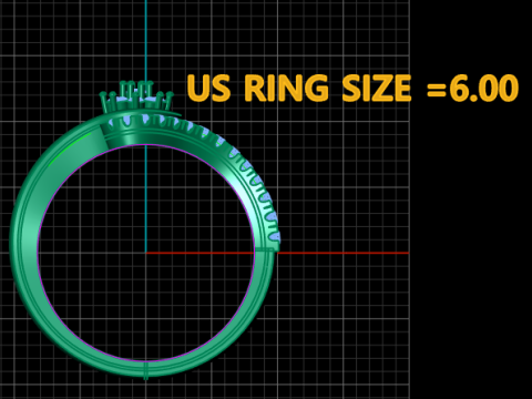 Diamantring 3D-druckbares Modell 3D Druckmodell