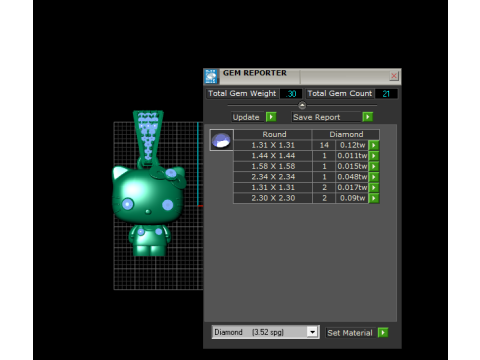 Modello stampabile 3D con ciondolo gatto ragazza carina Modello di stampa 3D