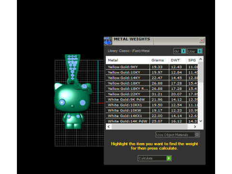Modello stampabile 3D con ciondolo gatto ragazza carina Modello di stampa 3D