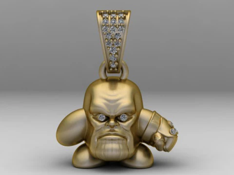 Golden Kirby Pendant 3D Printable Model 3D Print Model
