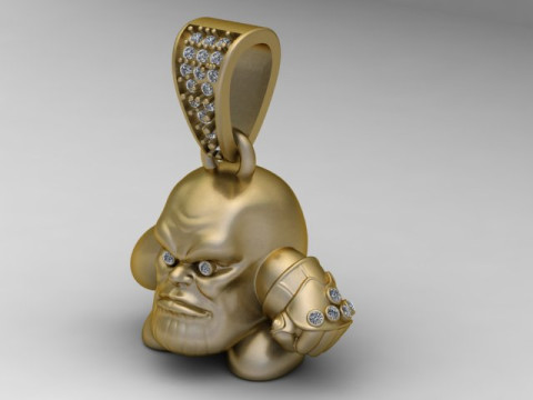 Złoty wisiorek Kirby Model do druku 3D Model do druku 3D