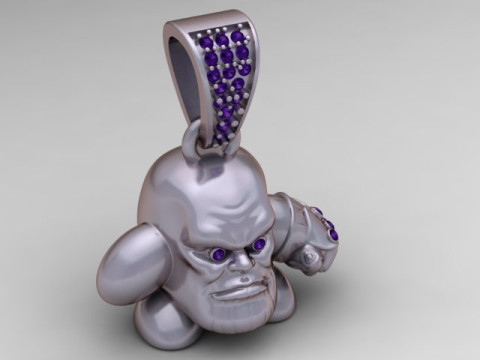 Złoty wisiorek Kirby Model do druku 3D Model do druku 3D