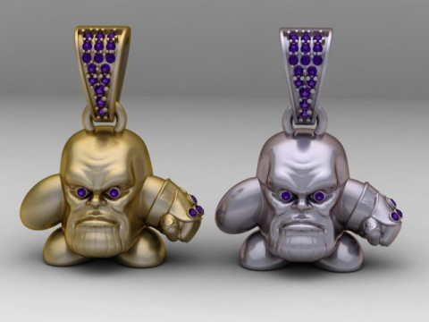 Złoty wisiorek Kirby Model do druku 3D Model do druku 3D