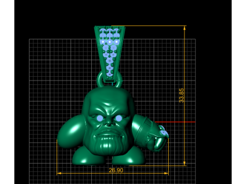 Złoty wisiorek Kirby Model do druku 3D Model do druku 3D