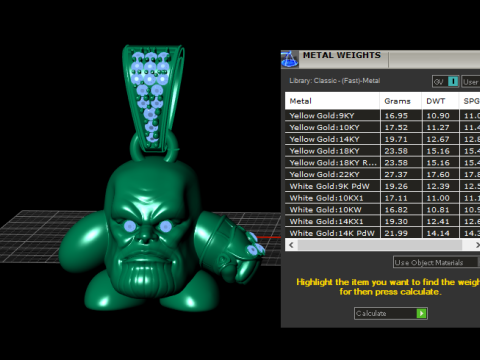 Złoty wisiorek Kirby Model do druku 3D Model do druku 3D