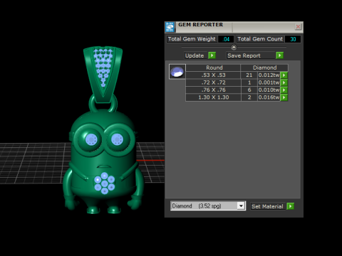 Modèle imprimable en 3D du pendentif Golden Minion Modèles 3D en vedette