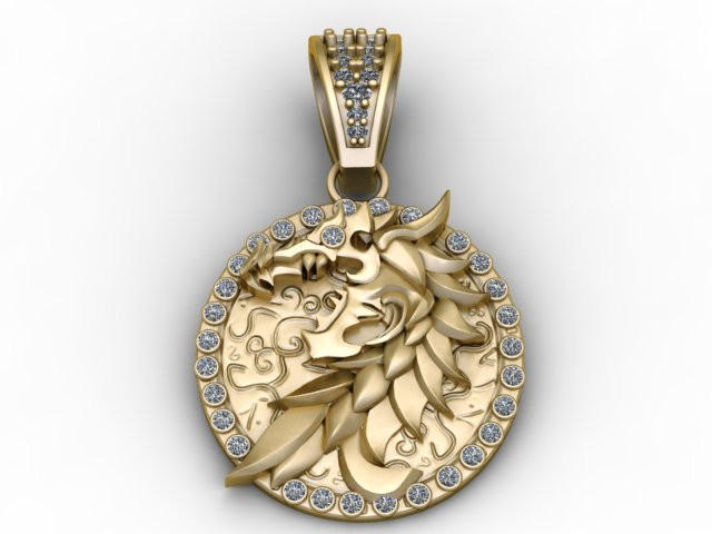 金龙吊坠 3D 打印模型 3D 打印模型 .c4d .max .obj .3ds .fbx .stl .blend