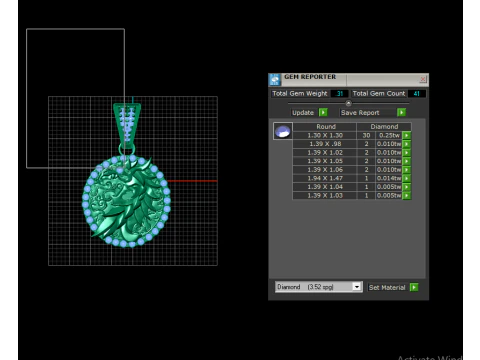Golden Dragon Pendant 3D Printable Model 3D Print Model