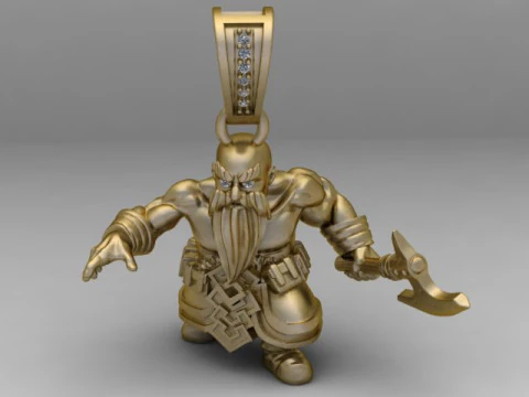 Monster with EXE Pendant 3D Printable Model 3D Print Model