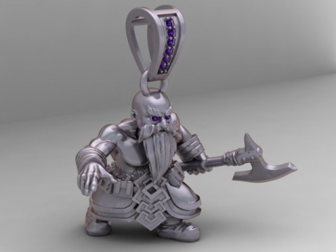 EXE 펜던트가 있는 몬스터 3D 인쇄 가능 모델 3D 프린트 모델