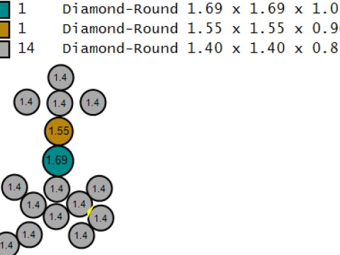 Model Cetak 3D Liontin Ayam Emas Model Cetak 3D