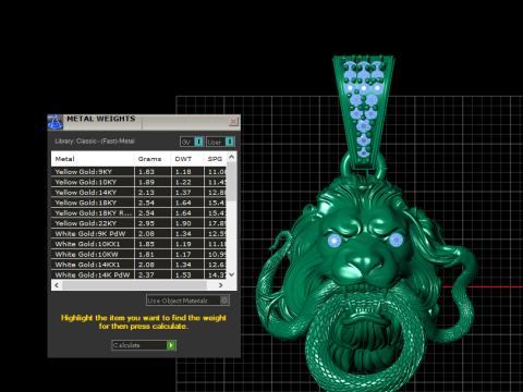 गोल्डन लायन और स्नेक फाइट पेंडेंट 3डी प्रिंट करने योग्य मॉडल 3D प्रिंट मॉडल