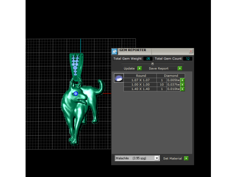 Golden Dog Pendant 3D Printable Model 3D Print Model