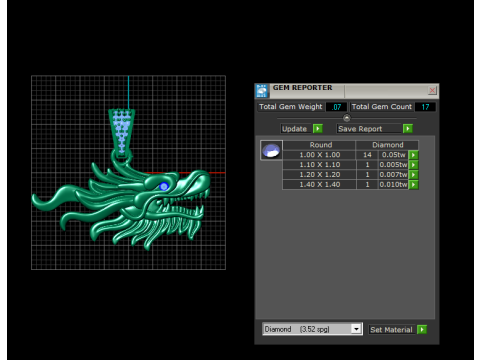 Золотий кулон Дракула 3D модель для друку 3D Принт Модель