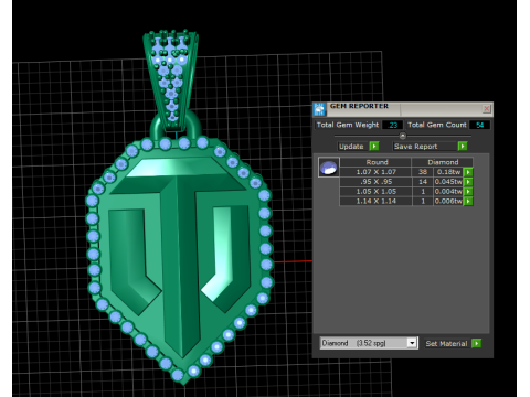 Goldener T-Alphabet-Anhänger, 3D-druckbares Modell 3D Druckmodell