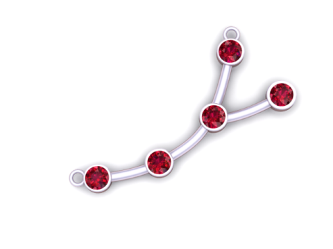 Тривимірна друкована модель ювелірного кулона Constellation 3D Принт Модель