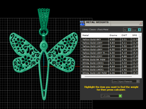 Colgante de libélula modelo imprimible en 3D Modelo de impresión 3D