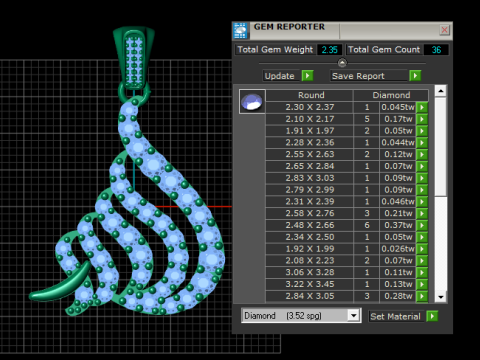 Elegante kalligrafiestijl hanger 3D-afdrukbaar model 3D printmodel