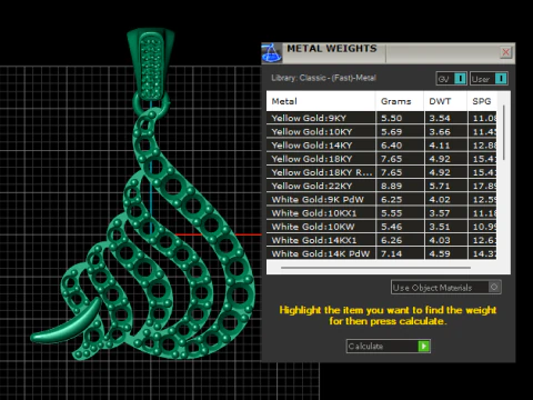 Elegant Calligraphy Style Pendant 3D Printable Model 3D Print Model