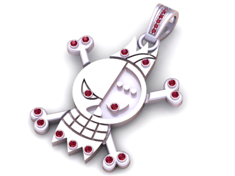 Skull Character Pendant 3D Printable Model 3D Print Model