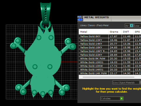 Skull Character Pendant 3D Printable Model 3D Print Model